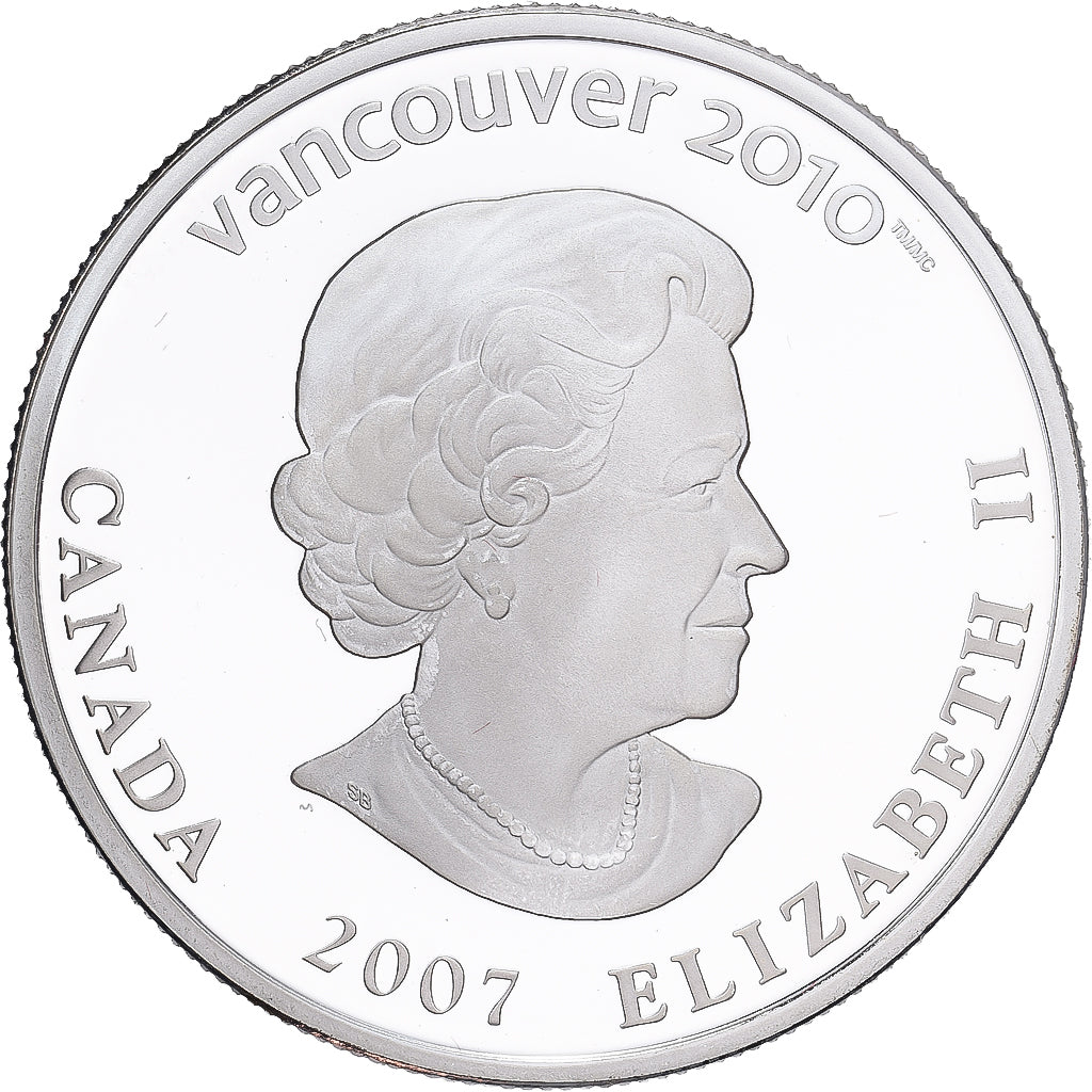 Moneta, Canada, Elizabeth II, Alpine skiing, 25 Dollars, 2007, FDC, Argento
