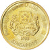 Moneda, Singapur, 5 Cents, 1988, SC, Aluminio - bronce, KM:50
