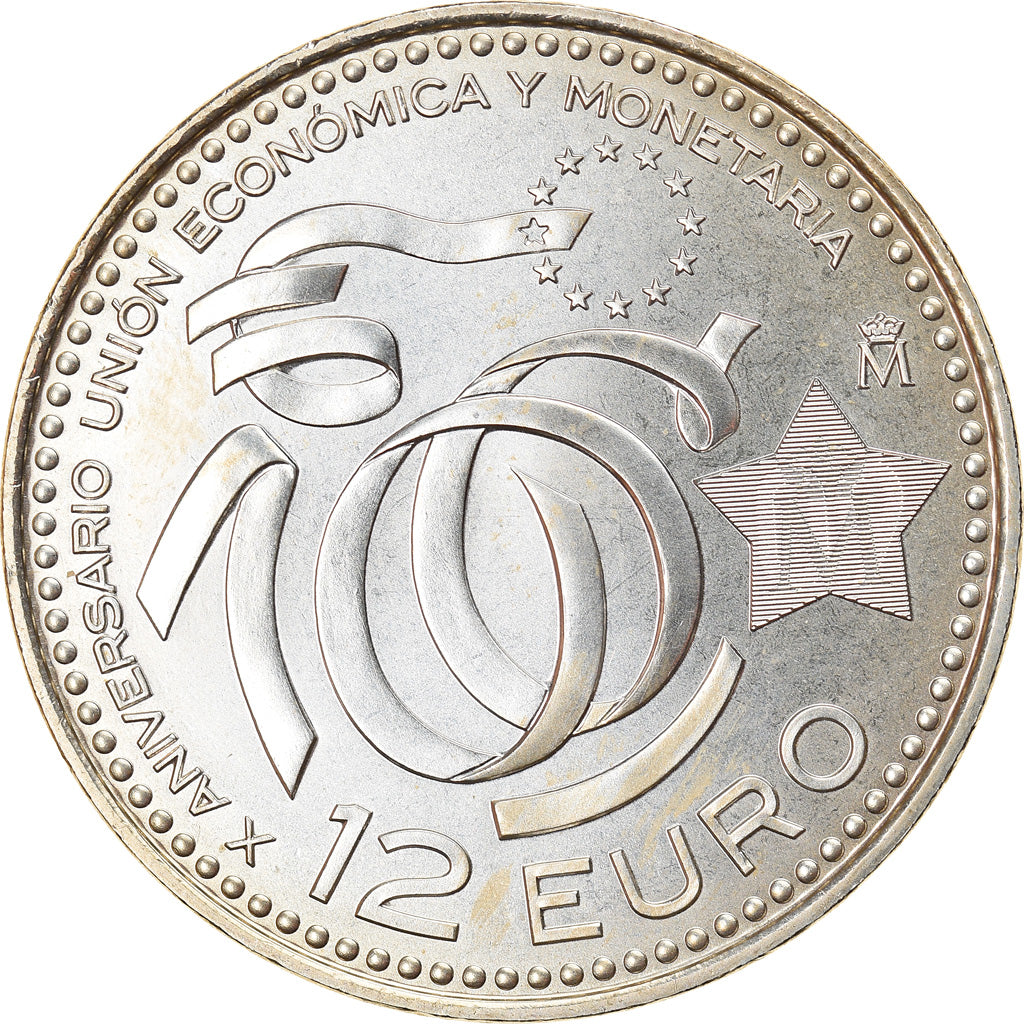 Spanien, 12 Euro, Eurozone, 2009, Madrid, UNZ, Silber, KM:1212