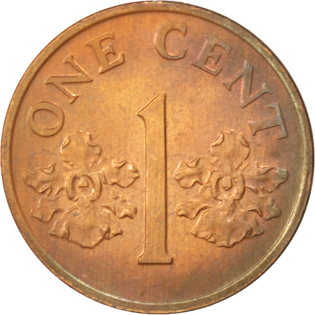 Moneta, Singapore, Cent, 1990, SPL, Bronzo, KM:49