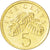 Coin, Singapore, 5 Cents, 1990, MS(63), Aluminum-Bronze, KM:50