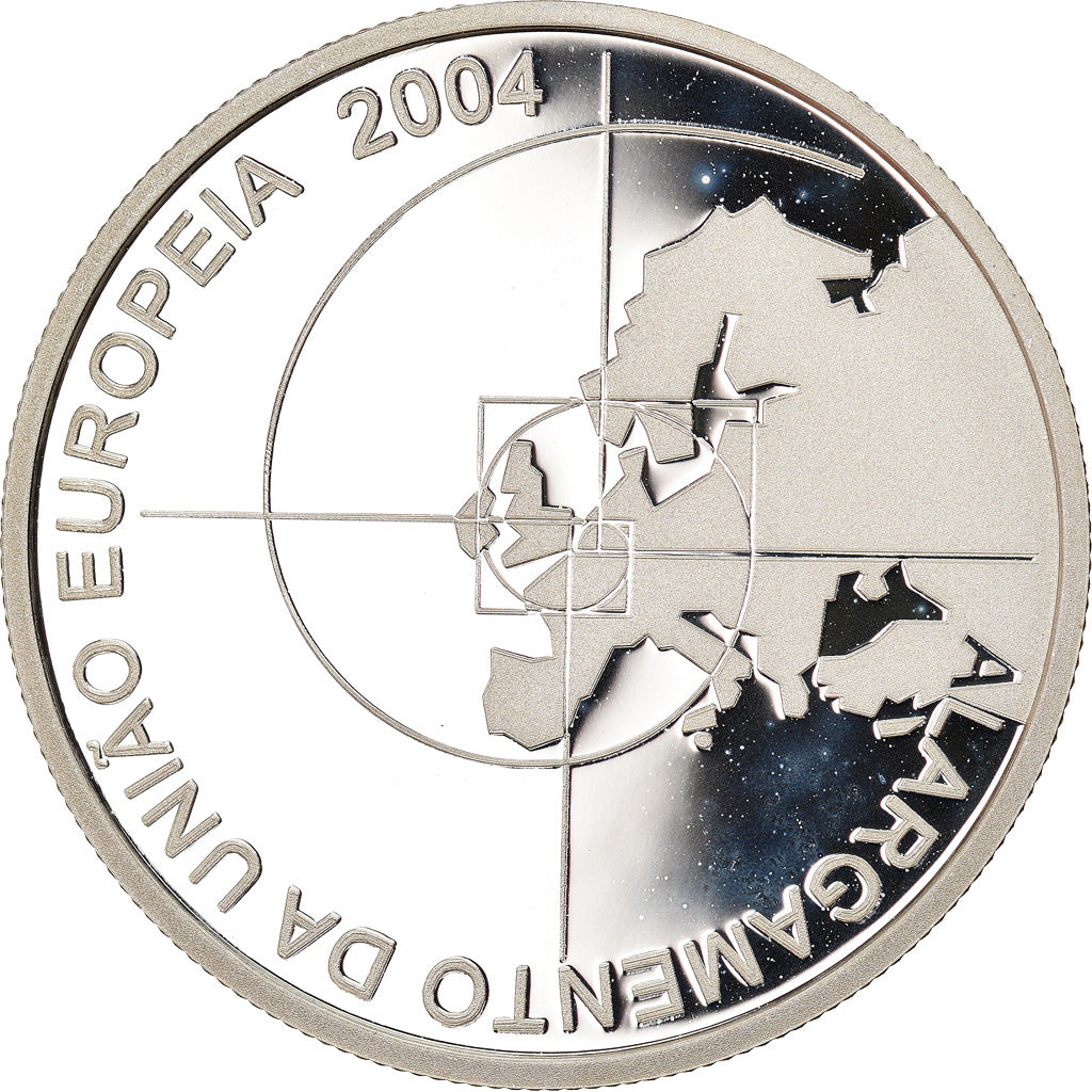 Münze, Portugal, Enlargement of EU, 8 Euro, 2004, Lisbon, Proof, STGL, Silber