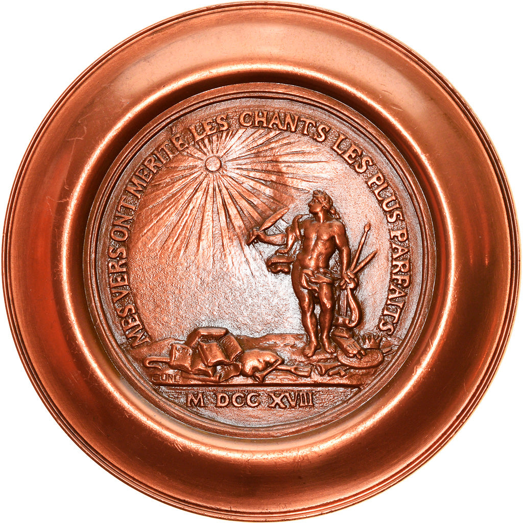 France, Medal, Philippe Quinault, History, 1974, Cure, MS(63), Copper