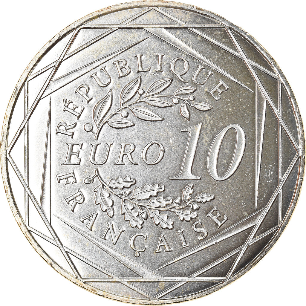 France, 10 Euro, Coq, 2014, MS(65-70), Silver, Gadoury:EU656