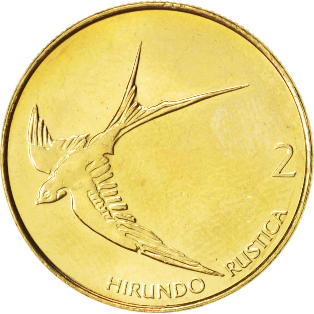 Moneta, Slovenia, 2 Tolarja, 2004, SPL, Nichel-ottone, KM:5