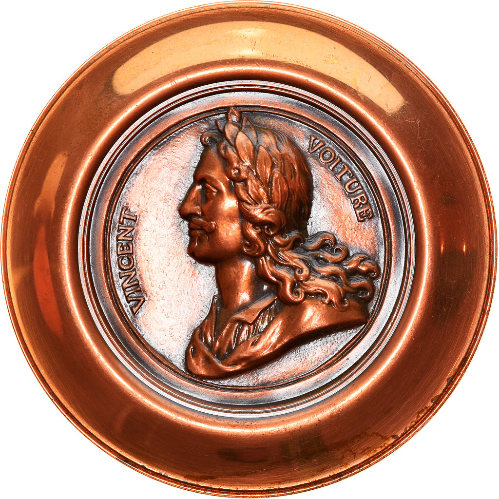 France, Medal, Vincent Voiture, History, 1973, Cure, MS(63), Copper
