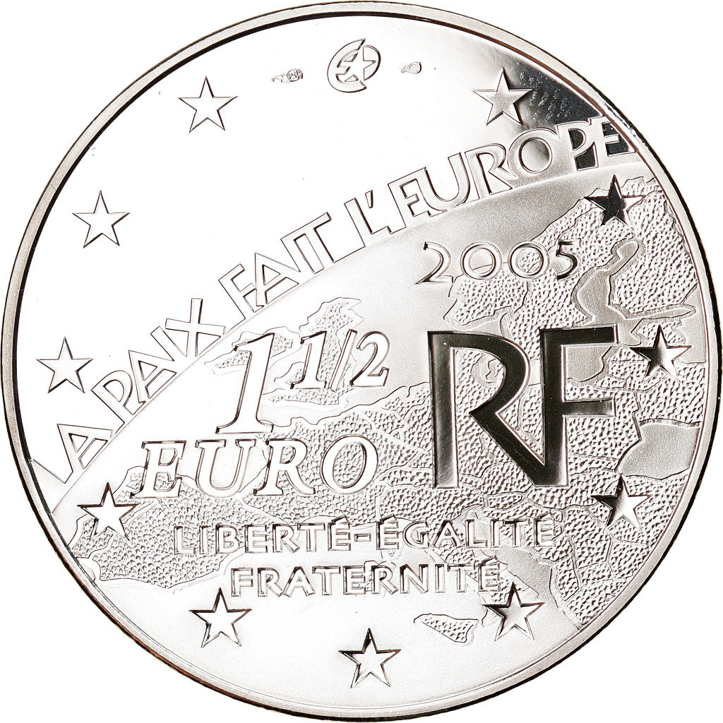 France, 1-1/2 Euro, End of the Second World War, 2005, Paris, Proof, MS(65-70)