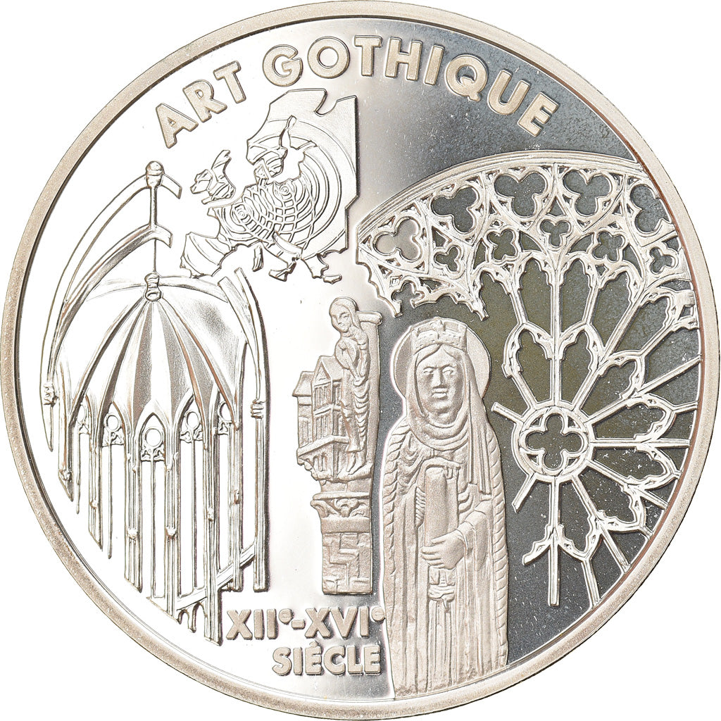 Münze, Frankreich, Gothic Art, 6.55957 Francs, 1999, Paris, Proof, STGL