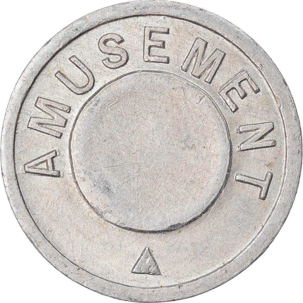França, Token, Amusement, Sans valeur, AU(55-58), Alumínio