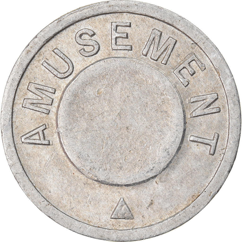 France, Jeton, Amusement, Sans valeur, TTB+, Aluminium