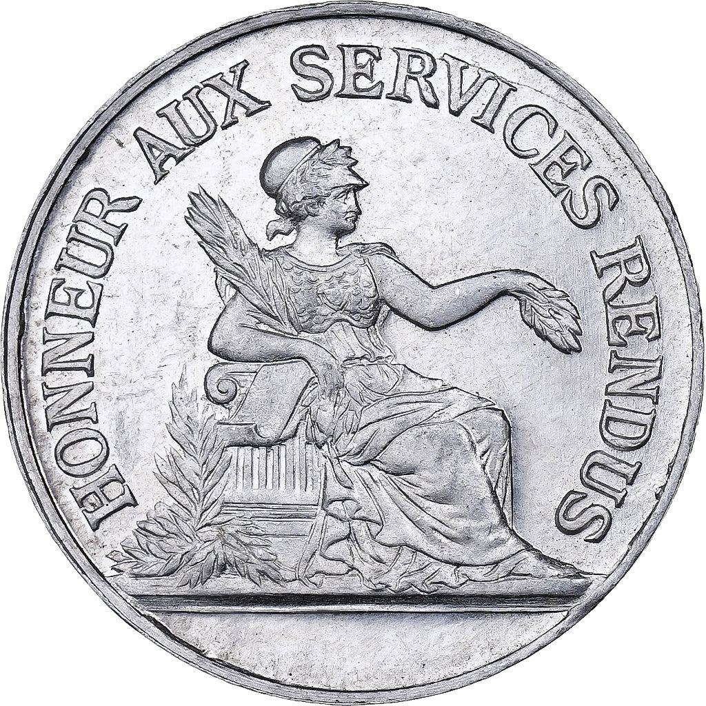 Francia, zeton, Prévoyance Commerciale, Caisse de retraite, Aluminio, EBC+