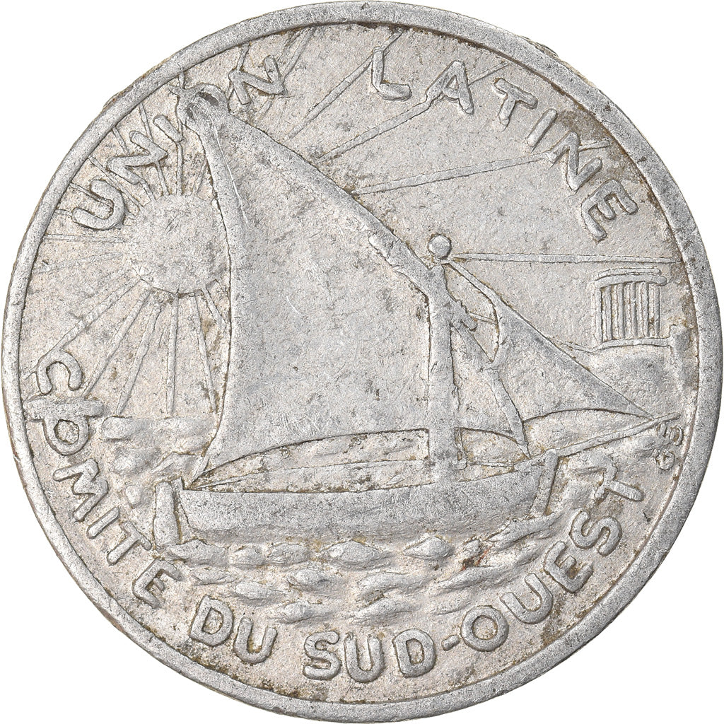 Munten, Frankrijk, Union Latine, Comité du Sud-Ouest, Toulouse, 25 Centimes