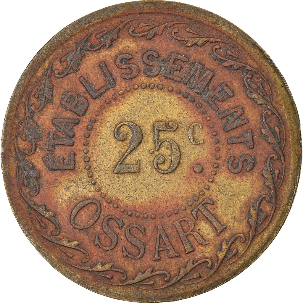 Münze, Frankreich, Etablissements OSSART, Montpellier, 25 Centimes, 1921, SS
