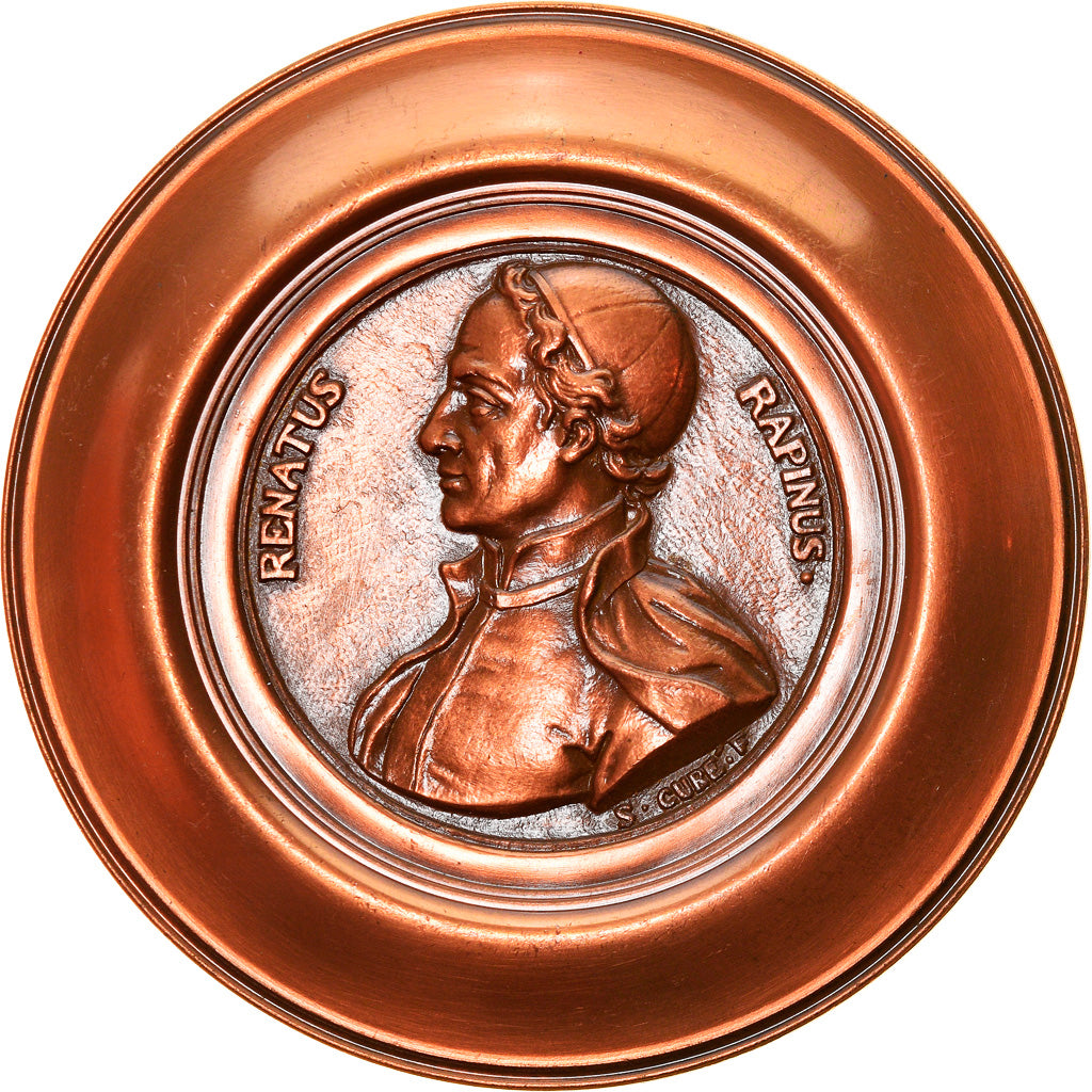 France, Medal, Renatus Rapinus, History, 1971, Cure, MS(63), Copper