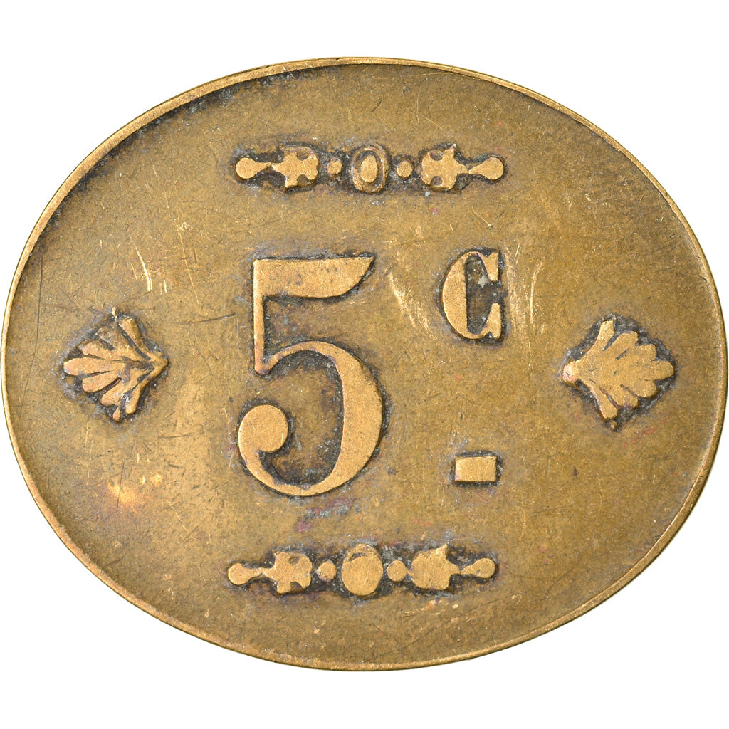 Coin, France, Uncertain Mint, 5 Centimes, Denomination on both sides, EF(40-45)