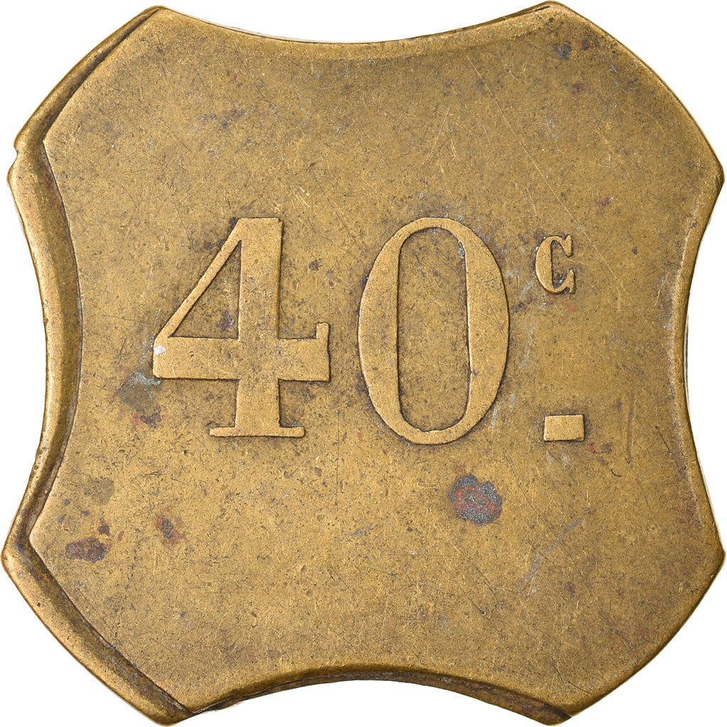 Coin, France, Uncertain Mint, 40 Centimes, Denomination on both sides