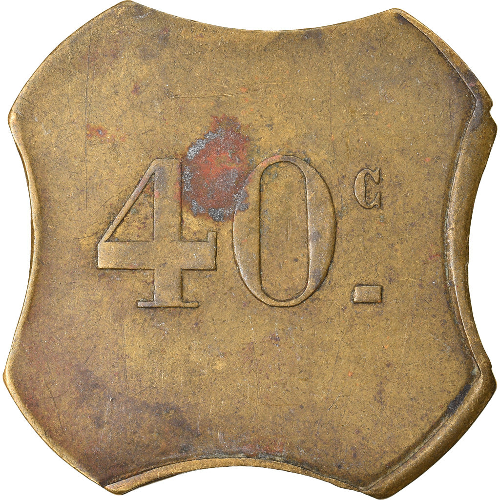 Coin, France, Uncertain Mint, 40 Centimes, Denomination on both sides