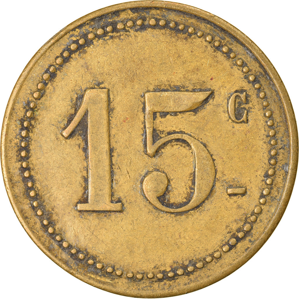 Munten, Frankrijk, Uncertain Mint, 15 Centimes, Denomination on both sides, ZF