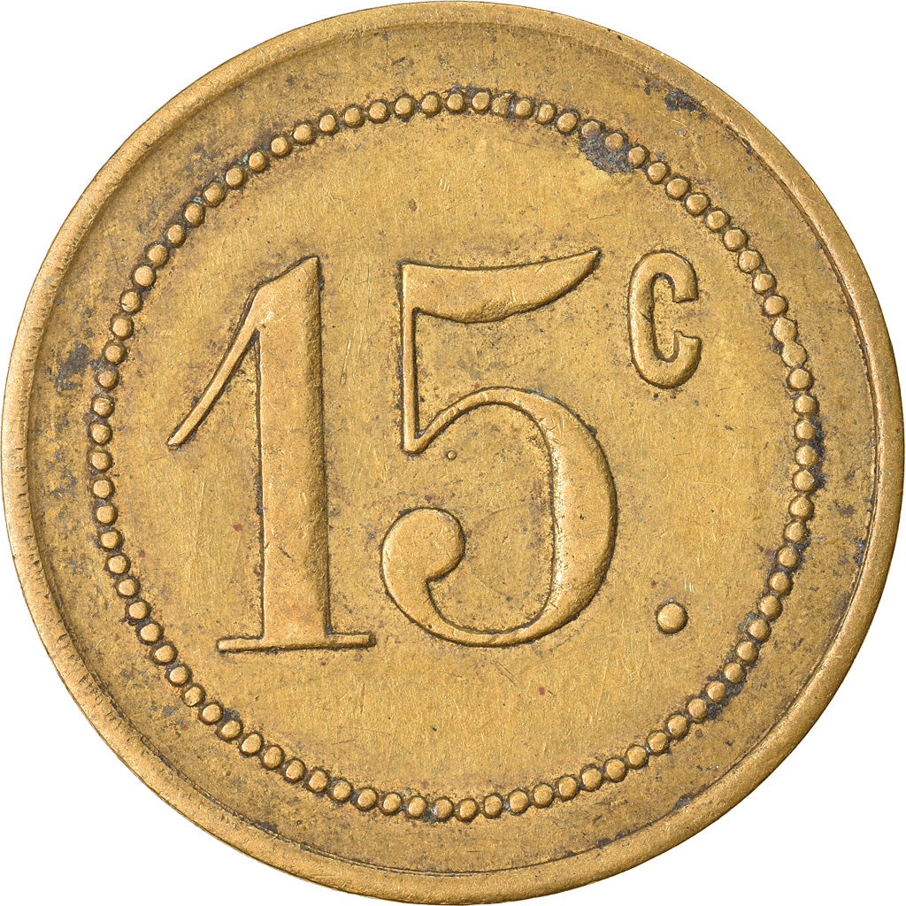 Moneta, Francia, Uncertain Mint, 15 Centimes, Denomination on both sides, BB