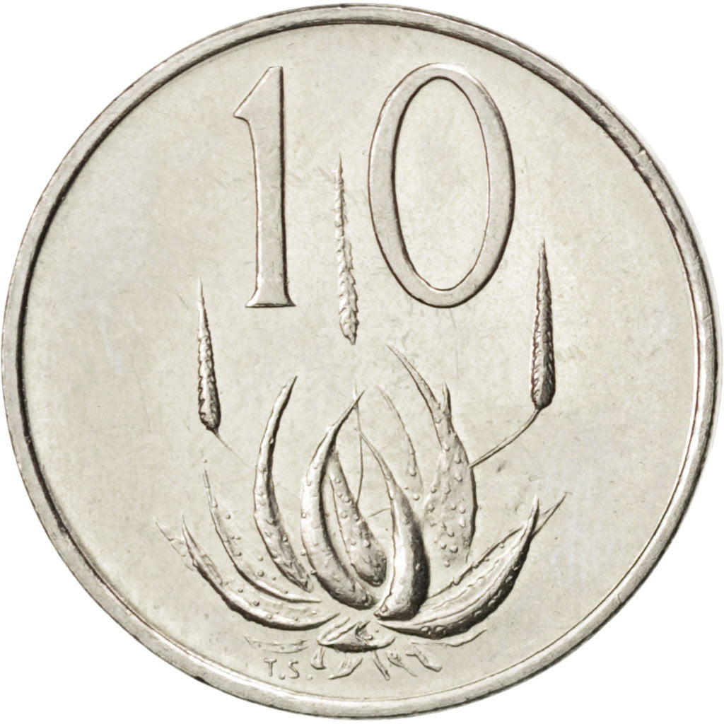 Moneta, Sudafrica, 10 Cents, 1975, SPL, Nichel, KM:85