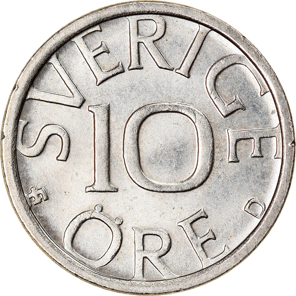 Munten, Zweden, Carl XVI Gustaf, 10 Öre, 1988, PR, Copper-nickel, KM:850