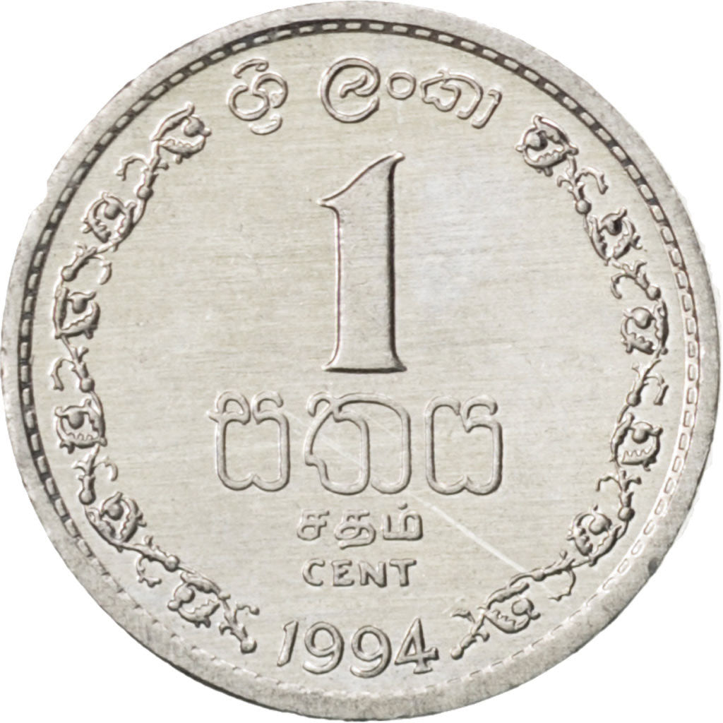 Moneta, Sri Lanka, Cent, 1994, SPL, Alluminio, KM:137