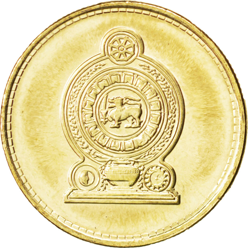Coin, Sri Lanka, Rupee, 2009, MS(63), Brass plated steel, KM:136.3