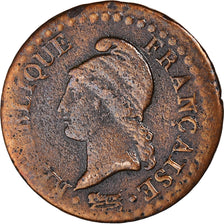 Coin, France, Dupré, Centime, AN 6, Paris, VF(30-35), Bronze, KM:646