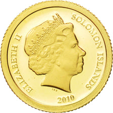 Coin, Solomon Islands, Elizabeth II, 5 Dollars, 2010, MS(65-70), Gold, KM:123