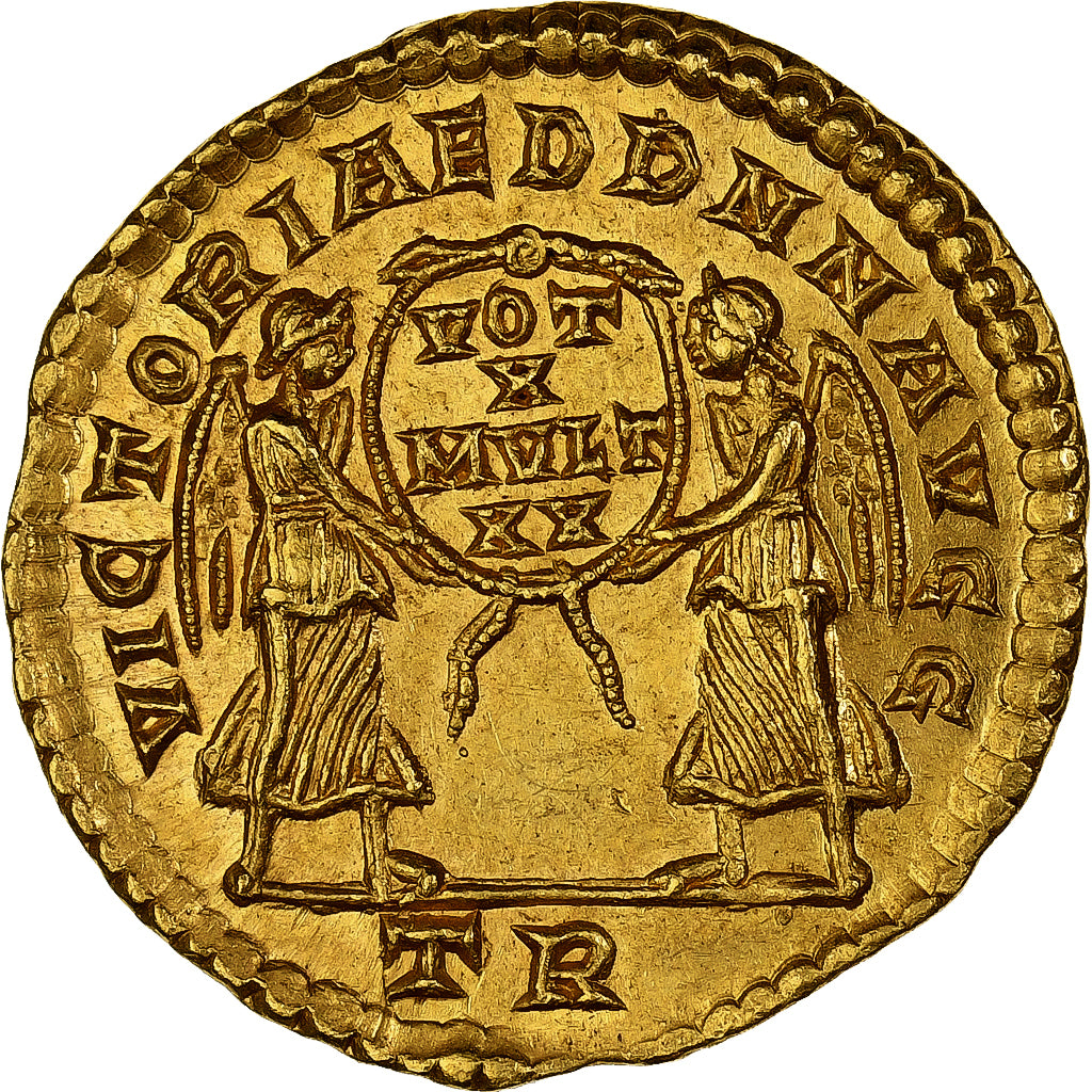 Constans, Solidus, 347-348, Trier, Gold, MS(65-70), RIC:135