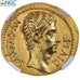 Auguste, Aureus, 15-13 BC, Lugdunum, Rare, Or, NGC, Ch XF 5/5-1/5, RIC:172