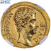 Augustus, Aureus, 15-13 BC, Lugdunum, Rare, Gold, NGC, Ch XF 5/5-1/5, RIC:172