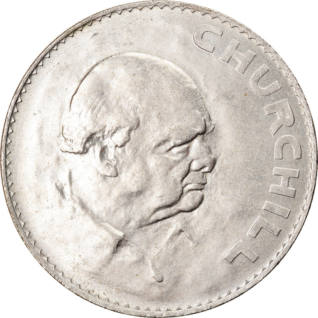 Coin, Great Britain, Elizabeth II, Crown, 1965, AU(50-53), Copper-nickel, KM:910