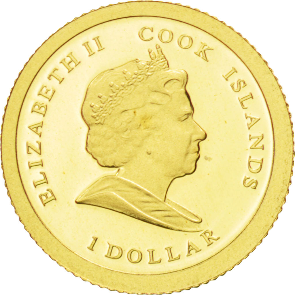 Coin, Cook Islands, Elizabeth II, Dollar, 2009, MS(65-70), Gold, KM:706