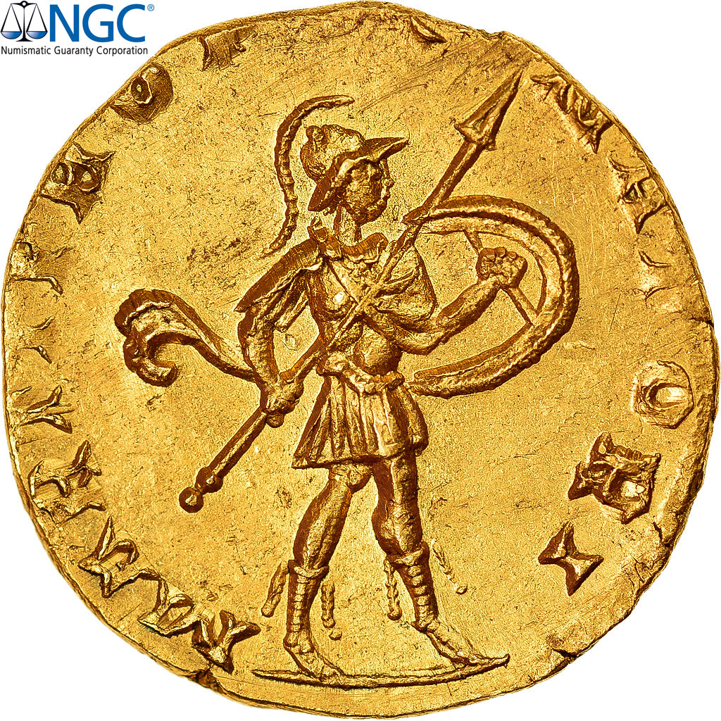 Gallien, Aureus, 260-268, Sisak, Inédit, Or, NGC, MS 4/5-3/5, Calicó:--