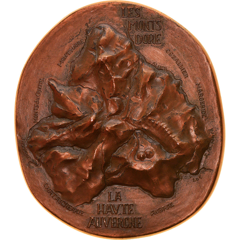 Frankreich, Medaille, Les Monts Dore, La Haute Auvergne, Arts & Culture, 1977