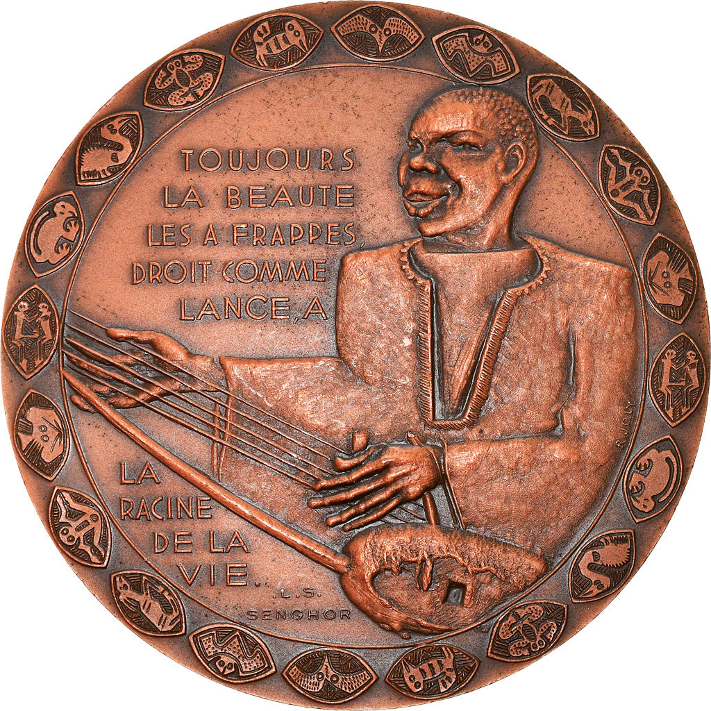Senegal, Medaille, 1er Festival Mondial des Arts Nègres, Dakar, 1966, Kupfer