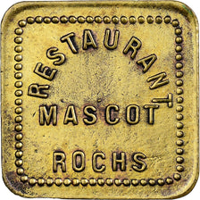 Algeria, Restaurant Mascot Rochs, 1 Franc, Rare, AU(50-53), Brass, Elie:150.2