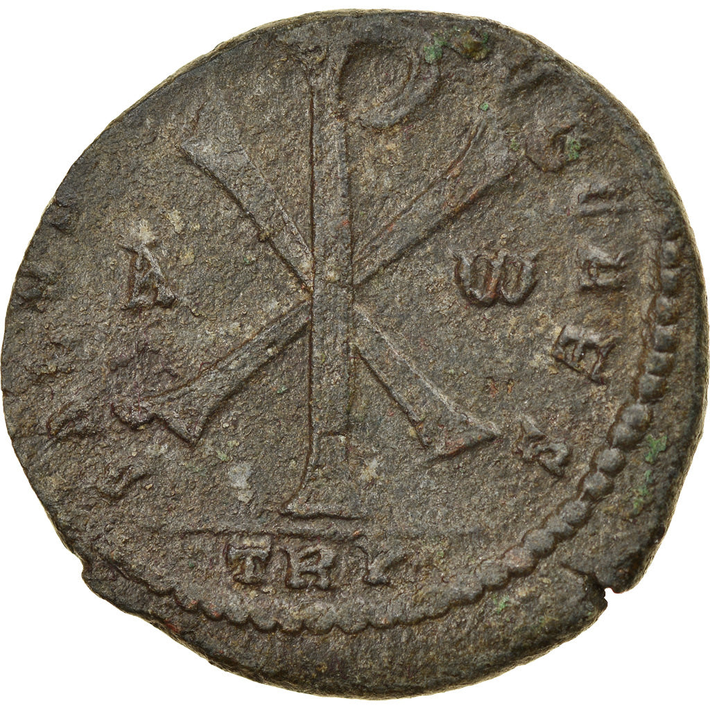 Münze, Magnentius, Double Maiorina, 352, Trier, SS+, Bronze, RIC:318