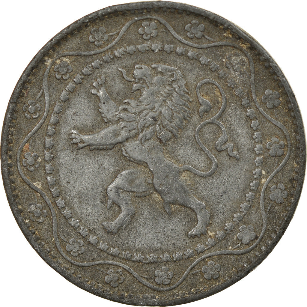 Münze, Belgien, 25 Centimes, 1918, SS, Zinc, KM:82