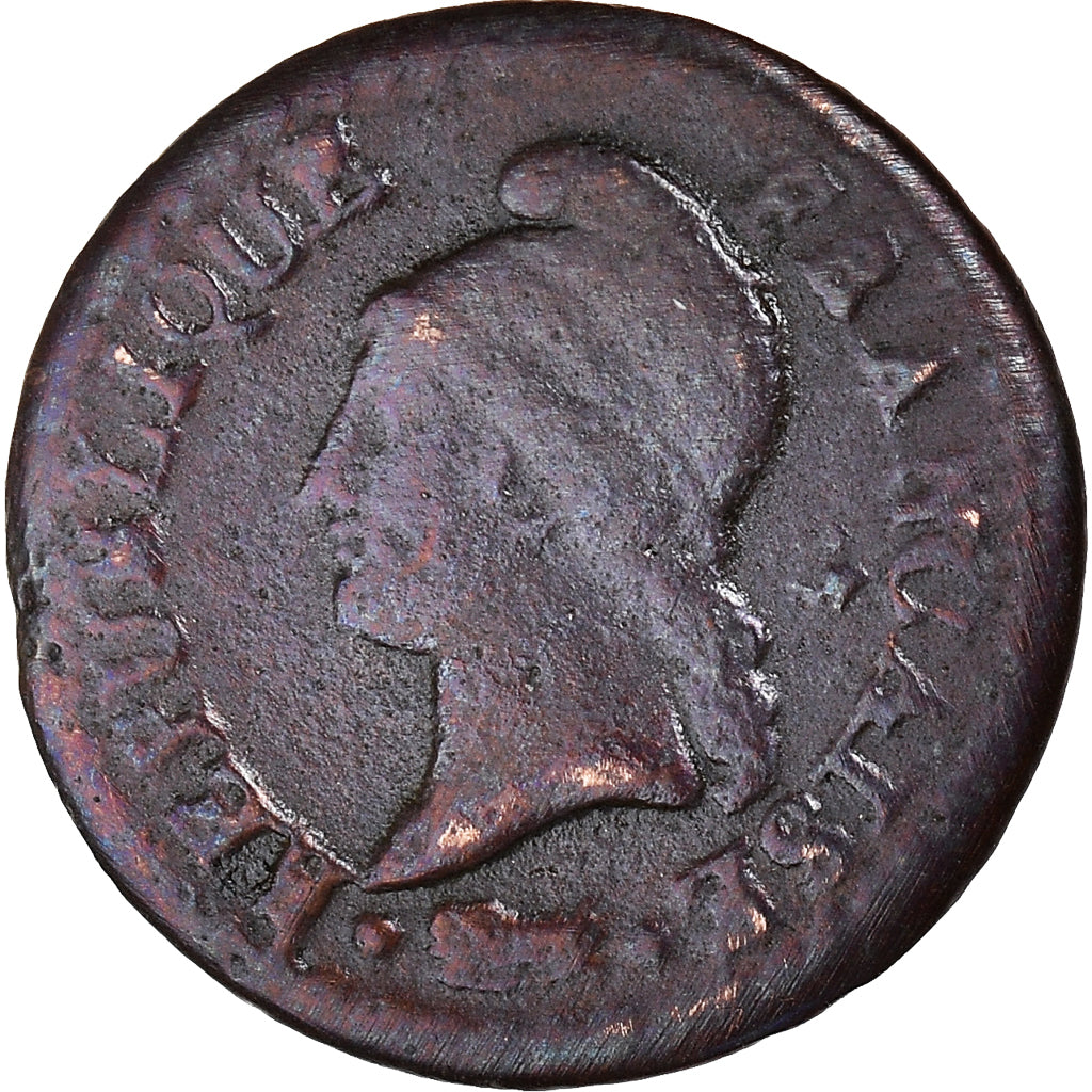 Coin, France, Dupré, Centime, AN 7, Paris, VF(30-35), Bronze, KM:646