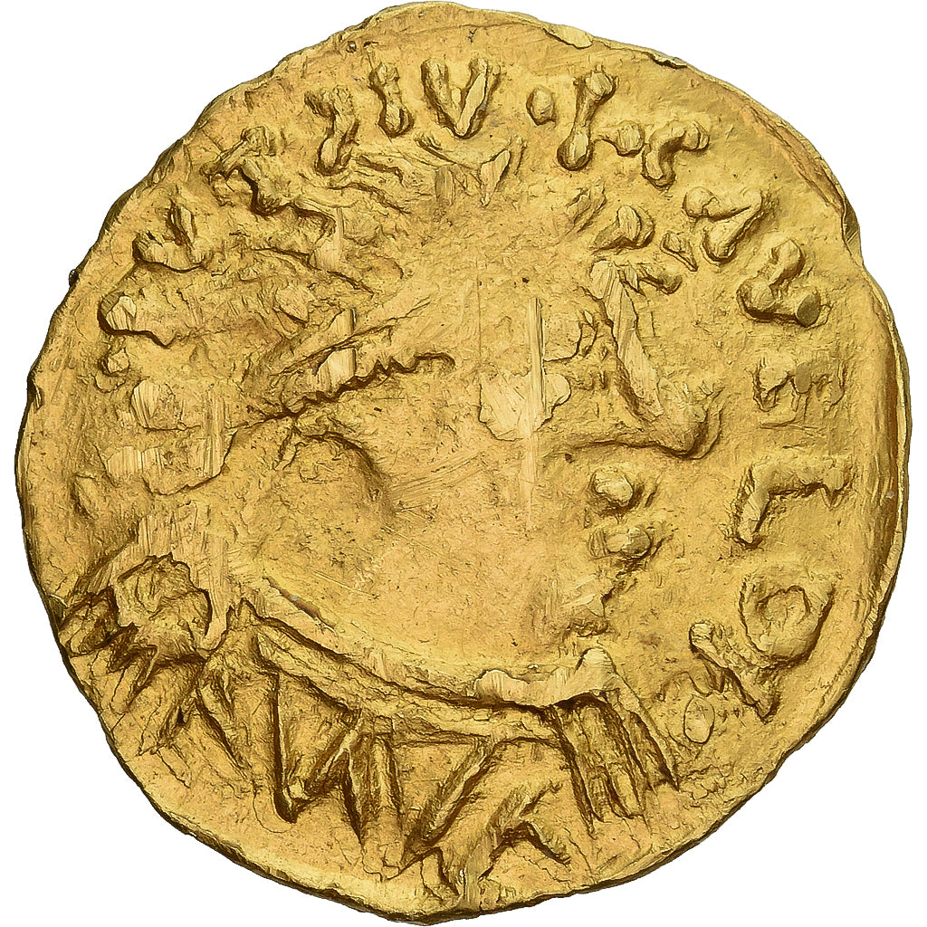 Moeda, França, CABILONNVM, Triens, Chalon-sur-Saône, EF(40-45), Dourado