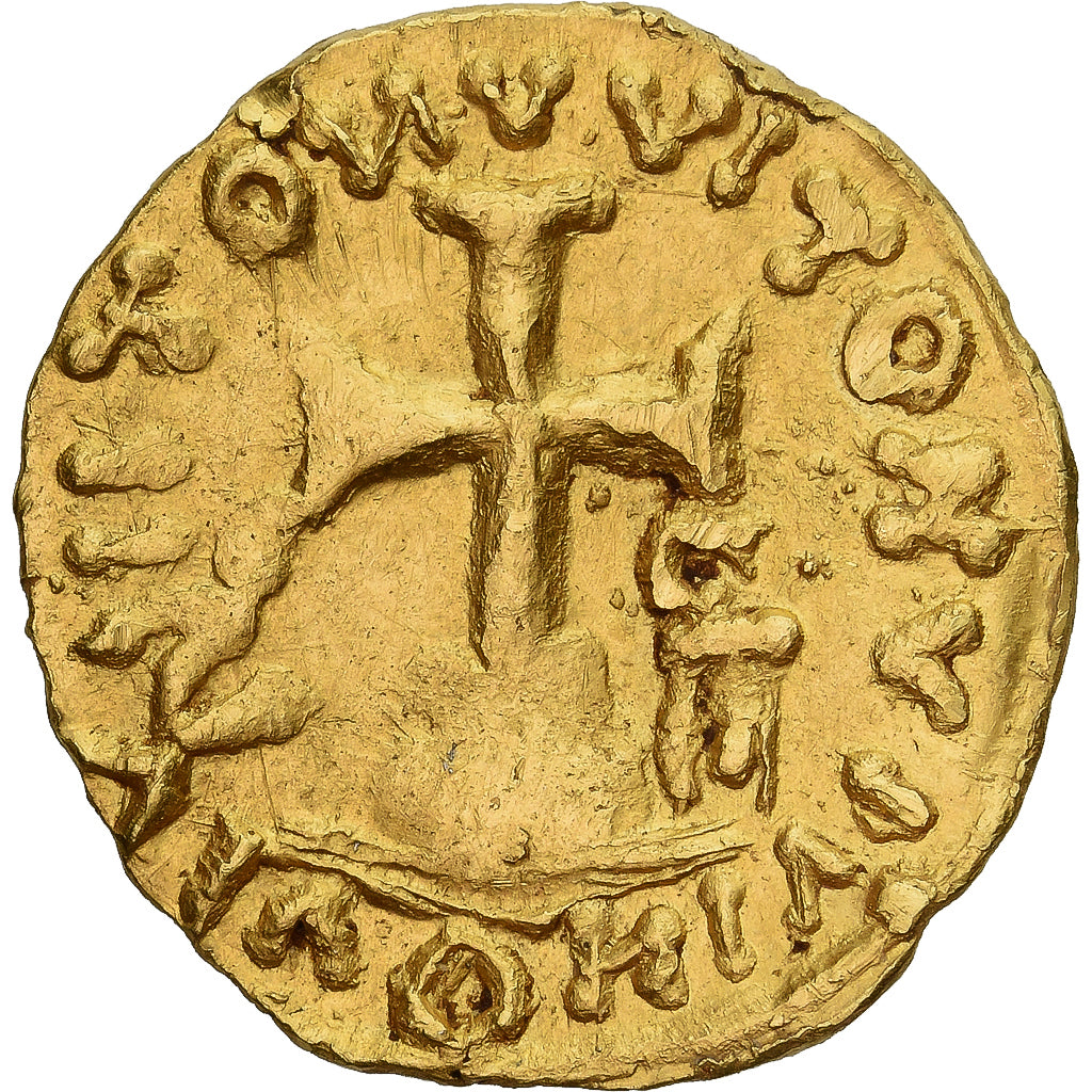 Moeda, França, CABILONNVM, Triens, Chalon-sur-Saône, EF(40-45), Dourado