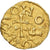 Moeda, França, RACIO DOMINI, Triens, LAVDVLFVS Moneyer, EF(40-45), Dourado