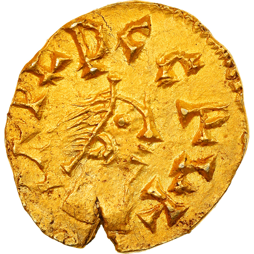 Moneta, Francia, CAPVD CERVI, Triens, AIGVLFVS Moneyer, Sacierges (Indre), SPL-