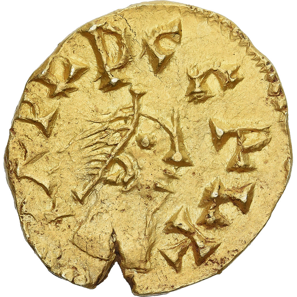 Moeda, França, CAPVD CERVI, Triens, AIGVLFVS Moneyer, Sacierges (Indre)
