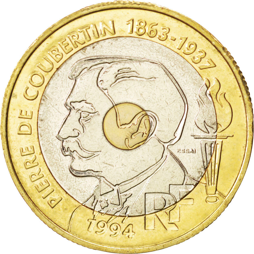 Monnaie, France, 20 Francs, 1994, SPL, Tri-Metallic, KM:E146, Gadoury:873