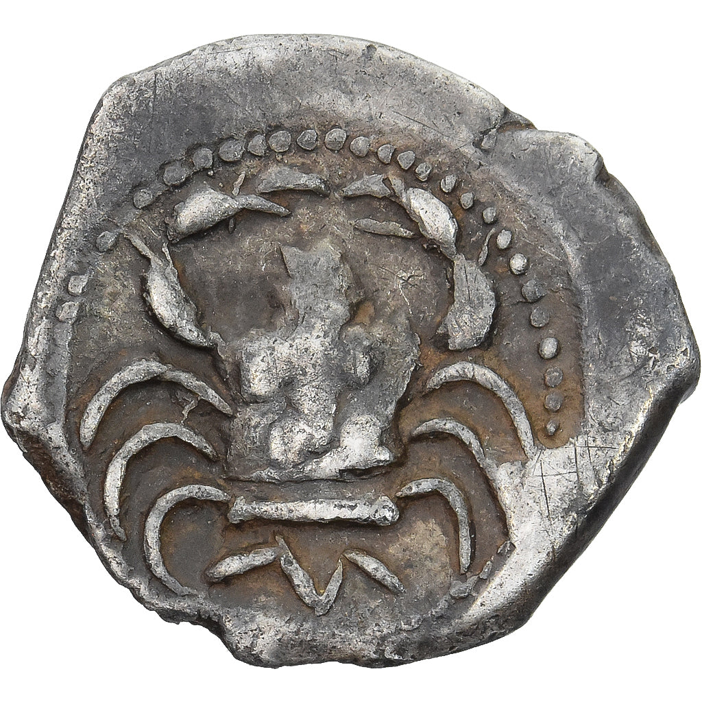 Obol, 475-450 BC, Marseilles, Silver, AU(50-53), Feugère-Py:OBM-1c