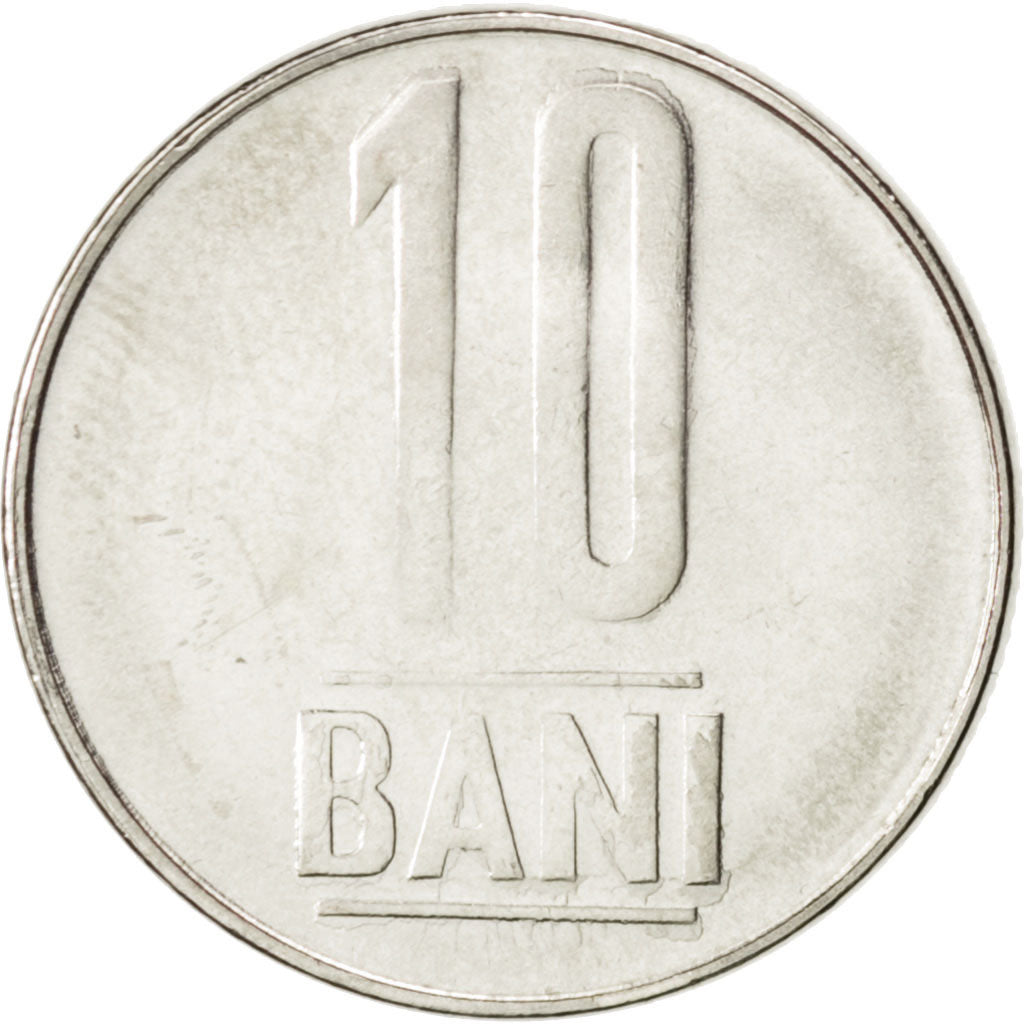 Coin, Romania, 10 Bani, 2005, MS(63), Nickel plated steel, KM:191