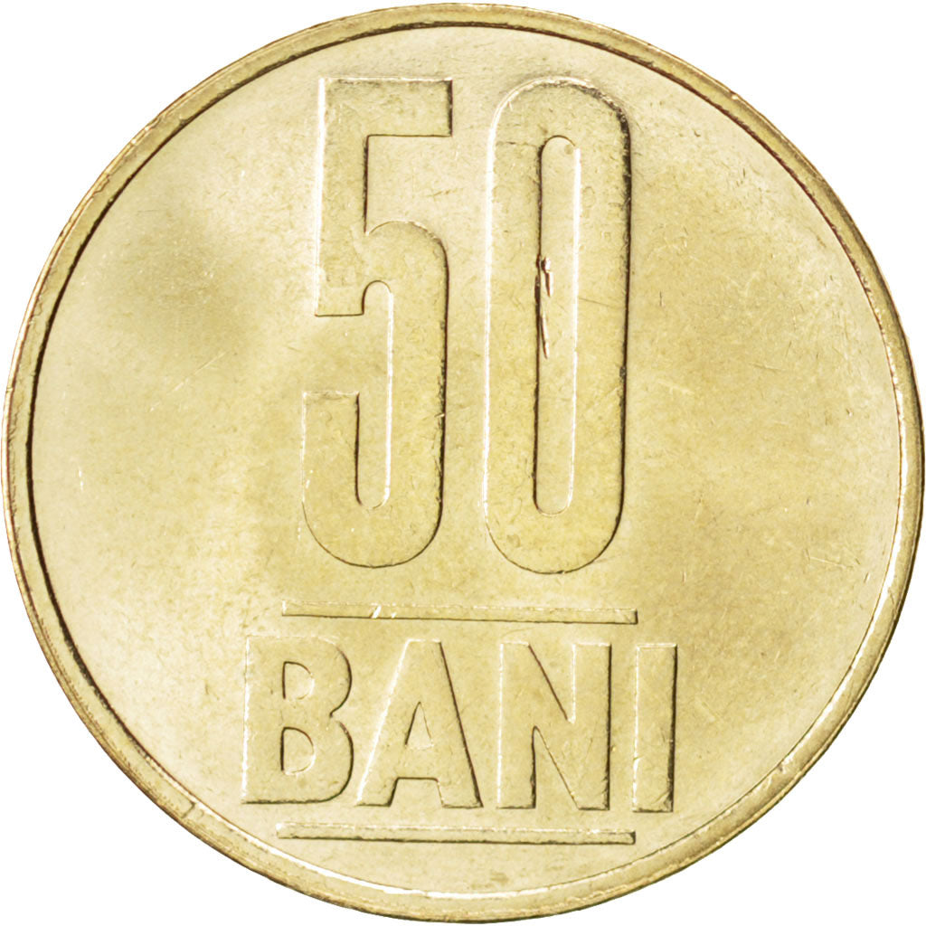Coin, Romania, 50 Bani, 2005, MS(63), Nickel-brass, KM:192